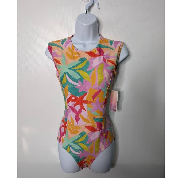 Mott 50 Michaela Sleeveless One Piece Swimsuit Brushed Flora Size S NWT - Picture 12 of 12